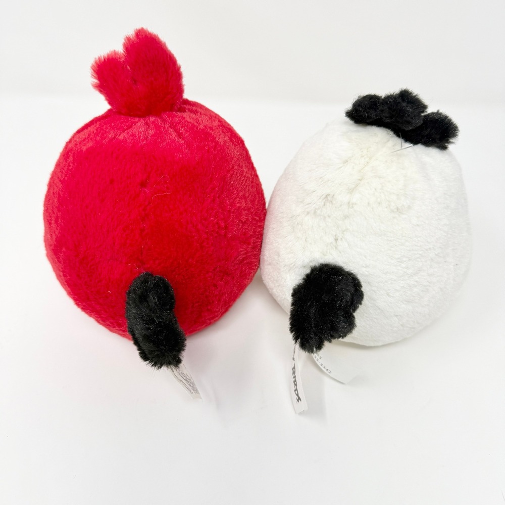 Angry Birds Plush Toy Set Red Bird and White Bird Rovio Game Characters 2010 - Picture 4 of 12